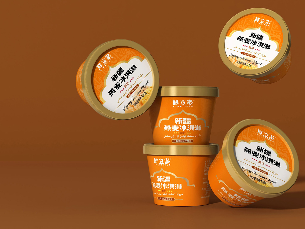 新疆冰淇淋酸奶包装策划设计，冰淇淋包装设计公司，上海包装设计公司,食品包装设计公司