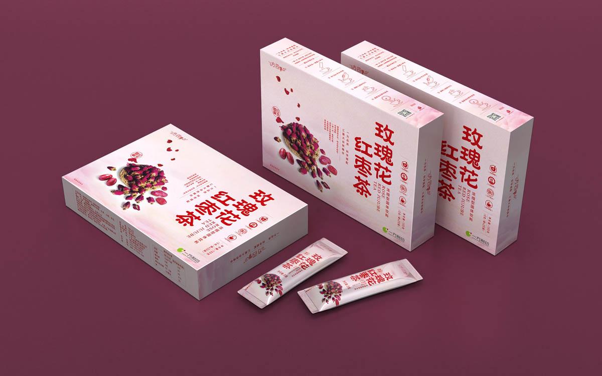 写实风格时尚果茶包装设计，固体饮料包装设计公司,上海包装设计公司-上海亘一医药策划设计公司