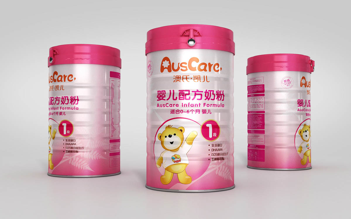 进口配方奶粉包装设计,婴幼儿罐装奶粉包装设计公司,上海包装设计公司,乳品包装策划设计