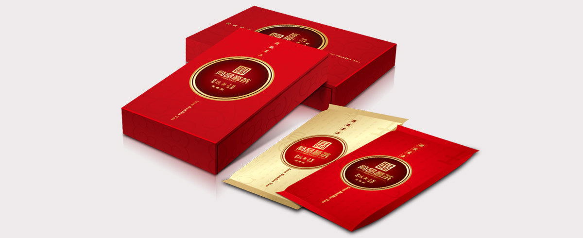 上海茶叶包装设计、尚品茗茶红茶包装设计，大红袍包装设计